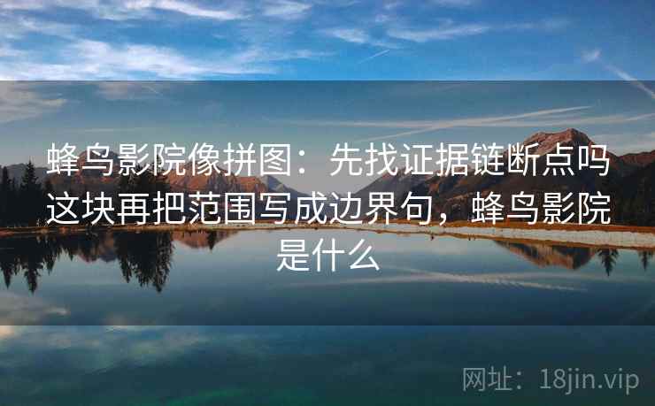 蜂鸟影院像拼图：先找证据链断点吗这块再把范围写成边界句，蜂鸟影院是什么